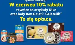Lidl Artykuły Nixe oraz lody Bon Gelati i Gelatelli oferta
