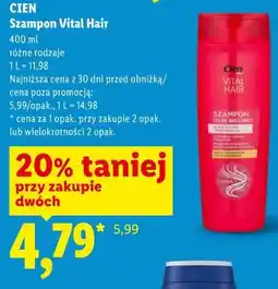 Lidl Cien Szampon Vital Hair oferta