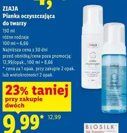 Lidl Ziaja Pianka oczyszczająca do twarzy oferta