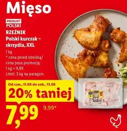 Lidl Rzeźnik Polski kurczak - skrzydła, XXL oferta