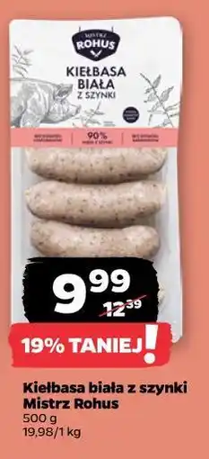 Netto Kiełbasa biała z szynki Mistrz Rohus oferta