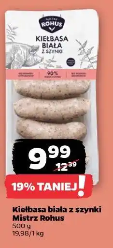 Netto Kiełbasa biała z szynki Mistrz Rohus oferta