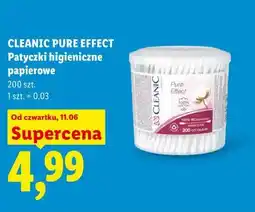 Lidl Cleanic Pure Effect Patyczki higieniczne papierowe oferta