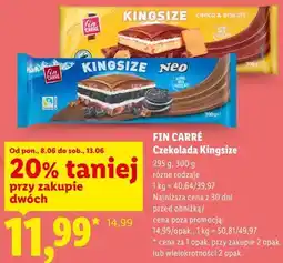 Lidl Fin Carré Czekolada Kingsize oferta