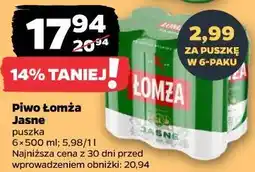Netto Piwo Łomża Jasne oferta