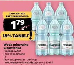 Netto Woda mineralna Cisowianka oferta