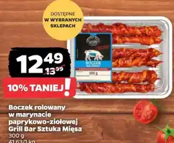 Netto Boczek rolowany w marynacie paprykowo-ziołowej Grill Bar Sztuka Mięsa oferta