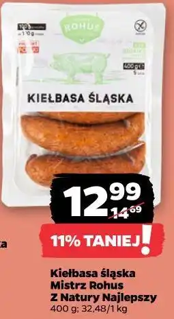 Netto Kiełbasa śląska Mistrz Rohus Z Natury Najlepszy oferta