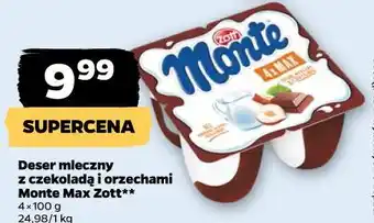 Netto Deser mleczny z czekoladą i orzechami Monte Max Zott oferta