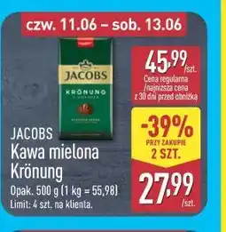ALDI JACOBS Kawa mielona Krönung oferta
