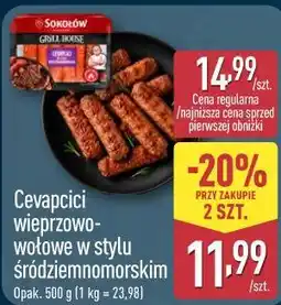ALDI SOKOŁÓW Cevapcici wieprzowo-wołowe w stylu śródziemnomorskim oferta