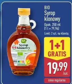 ALDI BIO Syrop klonowy oferta