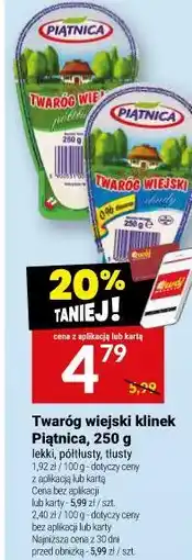Twój Market Twaróg wiejski klinek Piątnica oferta