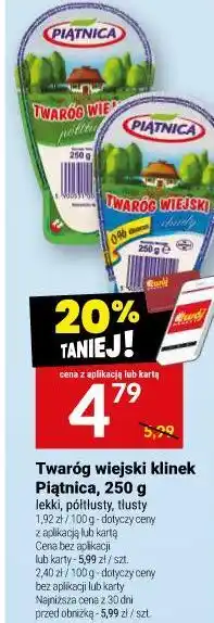 Twój Market Twaróg wiejski klinek Piątnica oferta