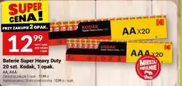 Twój Market Baterie Super Heavy Duty 20 szt. Kodak oferta