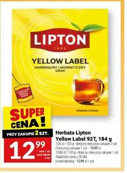 Twój Market Herbata Lipton Yellow Label 92T oferta