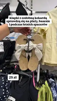 Pepco Klapki z ozdobną kokardą Pepco oferta