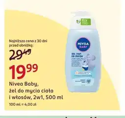 Rossmann Żel do mycia ciała i włosów Nivea Baby 2w1 oferta