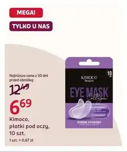 Rossmann Płatki pod oczy Kimoco Beauty Eye Mask Collagen oferta