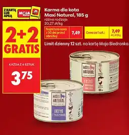 Biedronka Karma dla kota Maxi Natural Łosoś z wątróbką z kurczaka oferta