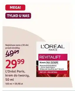 Rossmann Krem do twarzy na dzień L'Oréal Paris Revitalift oferta