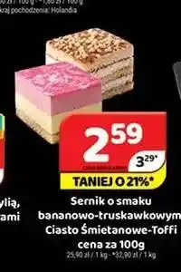 Delfin Sernik o smaku bananowo-truskawkowym oferta