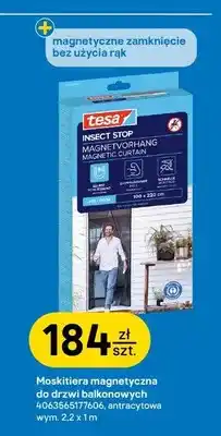 Moskitiera magnetyczna do drzwi balkonowych tesa