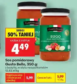 Biedronka Sos pomidorowy w stylu neapolitańskim Gusto Bello oferta