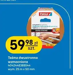 Castorama Taśma dwustronna wzmocniona Tesa Extra Strong 25 m x 50 mm oferta