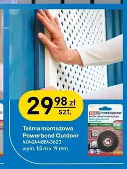 Castorama Taśma montażowa Tesa Powerbond Outdoor 1,5 m x 19 mm oferta