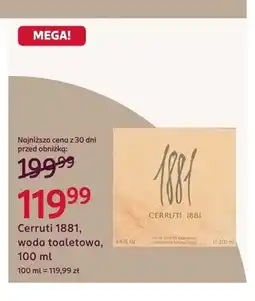 Rossmann Woda toaletowa Cerruti 1881 oferta