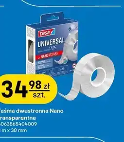 Castorama Taśma dwustronna Tesa Universal Nano Power transparentna 3 m x 30 mm oferta