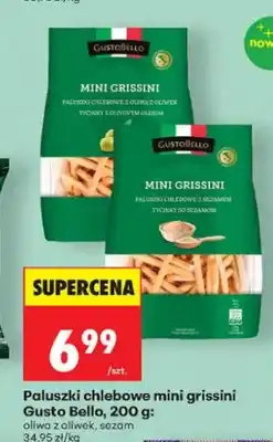 Biedronka Paluszki chlebowe mini grissini Gusto Bello z sezamem oferta