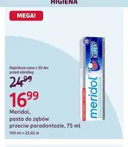 Rossmann Pasta do zębów przeciw paradontozie Meridol oferta