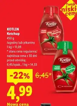 Lidl Ketchup pikantny Kotlin oferta