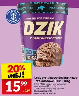 Twój Market Lody proteinowe śmietankowo-czekoladowe Dzik oferta