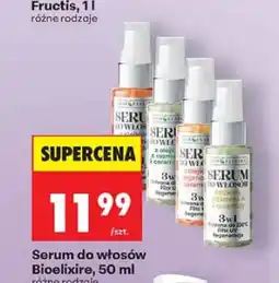 Biedronka Serum do włosów Bioelixire z olejkiem arganowym oferta