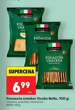 Biedronka Focaccia cracker Gusto Bello classico oferta