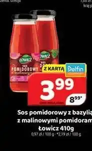 Delfin Sos pomidorowy z malinowymi pomidorami Łowicz oferta