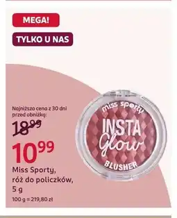 Rossmann Róż do policzków Miss Sporty Insta Glow oferta