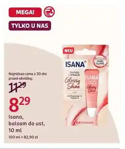 Rossmann Balsam do ust Isana Tinted Lipbalm Glossy Shine oferta