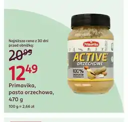 Rossmann Pasta orzechowa Primavika Active Orzechowe 100% oferta