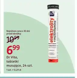 Rossmann Tabletki musujące Dr Vita Elektrolity + Multiwitamina oferta