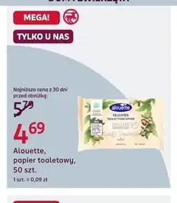 Rossmann Papier toaletowy nawilżany Alouette Deluxe Sanfte Sheabutter oferta