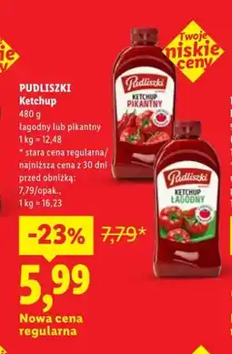 Lidl Ketchup łagodny Pudliszki oferta