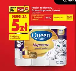 Biedronka Papier toaletowy Queen Supreme 9-pak oferta