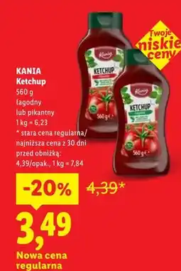 Lidl Ketchup pikantny Kania oferta