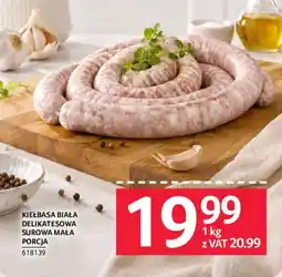 Selgros Kiełbasa biała delikatesowa surowa mała porcja oferta