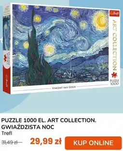 taniaksiazka.pl Puzzle 1000 el. Art Collection Gwiaździsta Noc Trefl oferta