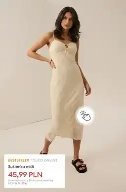 Sinsay Sukienka midi oferta